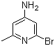 structure of CAS# 79055-59-7, 2-Bromo-6-methylpyridin-4-amine;4-Amino-2-bromo-6-methylpyridine