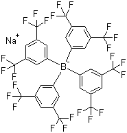 结构式 CAS# 79060-88-1, 四(3,5-二(三氟甲基)苯基)硼酸钠