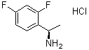 structure of CAS# 791098-81-2, [(R)-1-(2,4-Difluorophenyl)ethyl]amine hydrochloride