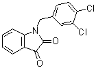 结构式 CAS# 79183-19-0, 1-(3,4-二氯苄基)-1H-吲哚-2,3-二酮