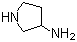 结构式 CAS# 79286-79-6, 3-氨基吡咯烷
