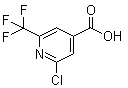 结构式 CAS# 796090-23-8, 2-氯-6-(三氟甲基)-4-吡啶羧酸
