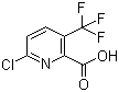 结构式 CAS# 796090-24-9, 6-氯-3-三氟甲基吡啶-2-甲酸