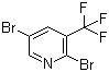结构式 CAS# 79623-39-5, 2,5-二溴-3-三氟甲基吡啶