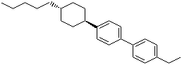 结构式 CAS# 79709-85-6, 反式-4-乙基-4'-(4-戊基环己基)-1,1'-联苯