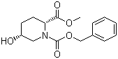 (2R,5R)-5-Hydroxy-1,2-piperidinedicarboxylic acid 2-methyl 1-benzyl ester molecular structure (CAS 797801-68-4)