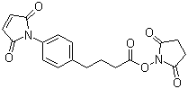 N-Succinimidyl 4-(4-maleimidophenyl)butyrate molecular structure (CAS 79886-55-8)