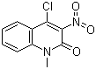 structure of CAS# 79966-13-5, 4-Chloro-1-methyl-3-nitro-1H-quinolin-2-one;4-Chloro-1-methyl-3-nitro-1,2-dihydroquinolin-2-one; 4-Chloro-1,2-dihydro-1-methyl-3-nitroquinolin-2-one