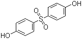 structure of CAS# 80-09-1, 4,4'-Sulfonyldiphenol;4,4'-Dihydroxydiphenylsulfone; Bis(4-hydroxyphenyl) sulfone; Bisphenol S; SDP