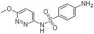 structure of CAS# 80-35-3, Sulfamethoxypyridazine;4-Amino-N-(6-methoxy-3-pyridazinyl)-benzenesulfonamide
