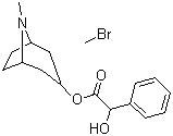 溴甲烷后马托品分子结构 (CAS 80-49-9)