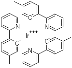 结构式 CAS# 800394-58-5, 三[2-(对甲苯基)吡啶]合铱(III)