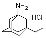 structure of CAS# 80121-67-1, 1-Amino-3-ethyladamantane hydrochloride;3-Ethyltricyclo[3.3.1.1(3,7)]decan-1-amine hydrochloride