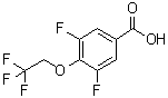 structure of CAS# 801303-45-7, 3,5-Difluoro-4-(2,2,2-trifluoroethoxy)benzoic acid