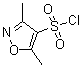 structure of CAS# 80466-79-1, 3,5-Dimethylisoxazole-4-sulfonyl chloride;3,5-Dimethyl-1,2-oxazole-4-sulfonyl chloride; 3,5-Dimethyl-4-isoxazolylsulfonyl chloride