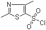 structure of CAS# 80466-80-4, 2,4-Dimethyl-1,3-thiazole-5-sulfonyl chloride