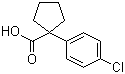 structure of CAS# 80789-69-1, 1-(4-Chlorophenyl)cyclopentanecarboxylic acid;1-(4-Chlorophenyl)-1-cyclopentanecarboxylic acid