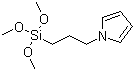 N-(3-Trimethoxysilylpropyl)pyrrole molecular structure (CAS 80906-67-8)