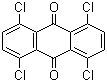 structure of CAS# 81-58-3, 1,4,5,8-Tetrachloroanthraquinone