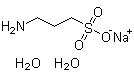 结构式 CAS# 81028-90-2, 3-氨基-1-丙烷磺酸单钠盐二水合物