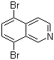结构式 CAS# 81045-39-8, 5,8-二溴异喹啉