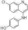 structure of CAS# 81099-86-7, 7-Chloro-4-(4-hydroxyanilino)quinoline;7-Chloro-4-(4-hydroxyphenylamino)quinoline; NSC 12488; NSC 130792
