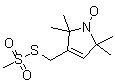 (1-氧基-2,2,5,5-四甲基-delta3-吡咯啉-3-甲基)甲烷硫代磺酸酯分子结构 (CAS 81213-52-7)
