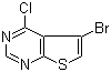 structure of CAS# 814918-95-1, 5-Bromo-4-chlorothieno[2,3-d]pyrimidine