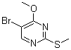 structure of CAS# 81560-09-0, 2-(Methylthio)-4-methoxy-5-bromopyrimidine