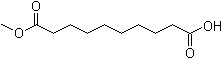 structure of CAS# 818-88-2, Monomethyl sebacate;Methyl 9-carboxynonanoate; Methyl hydrogen sebacate