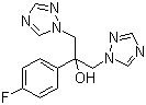 structure of CAS# 81886-51-3, 2-(4-Fluorophenyl)-1,3-bis(1,2,4-triazol-1-yl)propan-2-ol;Fluconazole Related Compound B; alpha-(4-Fluorophenyl)-alpha-(1H-1,2,4-triazol-1-ylmethyl)-1H-1,2,4-triazole-1-ethanol