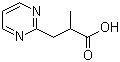 structure of CAS# 819850-14-1, 2-Methyl-3-pyrimidin-2-ylpropionic acid