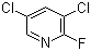 结构式 CAS# 823-56-3, 3,5-二氯-2-氟吡啶