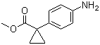 structure of CAS# 824937-45-3, Methyl 1-(4-aminophenyl)cyclopropanecarboxylate;1-(4-Aminophenyl)cyclopropanecarboxylic acid methyl ester