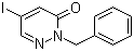 structure of CAS# 825633-93-0, 2-Benzyl-5-iodopyridazin-3(2H)-one;5-Iodo-2-(phenylmethyl)-3(2H)-pyridazinone