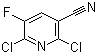 structure of CAS# 82671-02-1, 2,6-Dichloro-5-fluoro-3-pyridinecarbonitrile;3-Cyano-2,6-dichloro-5-fluoropyridine