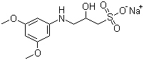 structure of CAS# 82692-88-4, N-(2-Hydroxy-3-sulfopropyl)-3,5-dimethoxyaniline sodium salt;HDAOS