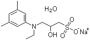 结构式 CAS# 82692-97-5, N-乙基-N-(2-羟基-3-磺丙基)-3,5-二甲基苯胺钠盐一水合物