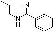 结构式 CAS# 827-43-0, 4-甲基-2-苯基咪唑