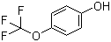structure of CAS# 828-27-3, p-Trifluoromethoxy phenol;4-(Trifluoromethoxy)phenol