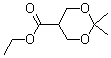 结构式 CAS# 82962-54-7, 2,2-二甲基-[1,3]二氧杂环己烷-5-甲酸乙酯