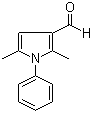 structure of CAS# 83-18-1, 2,5-Dimethyl-1-phenyl-1H-pyrrole-3-carboxaldehyde;2,5-Dimethyl-1-phenylpyrrole-3-carboxaldehyde; 3-Formyl-2,5-dimethyl-1-phenylpyrrole