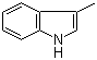 结构式 CAS# 83-34-1, 3-甲基吲哚