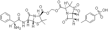 Sultamicillin tosilate molecular structure (CAS 83105-70-8)