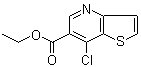 structure of CAS# 83179-01-5, Ethyl 7-chlorothieno[3,2-b]pyridine-6-carboxylate;7-Chlorothieno[3,2-b]pyridine-6-carboxylic acidethyl ester