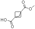 structure of CAS# 83249-10-9, Bicyclo[1.1.1]pentane-1,3-dicarboxylic acid monomethyl ester;3-(Methoxycarbonyl)bicyclo[1.1.1]pentane-1-carboxylic acid