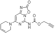 [7-(3,6-Dihydro-1(2H)-pyridinyl)-2-oxo-2H-[1,2,4]oxadiazolo[2,3-c]pyrimidin-5-yl]carbamic acid 2-propynyl ester molecular structure (CAS 83395-32-8)