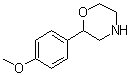 结构式 CAS# 83555-74-2, 2-(4-甲氧基苯基)吗啉