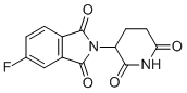 structure of CAS# 835616-61-0, 2-(2,6-Dioxopiperidin-3-yl)-5-fluoroisoindoline-1,3-dione