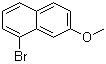 结构式 CAS# 83710-61-6, 1-溴-7-甲氧基萘